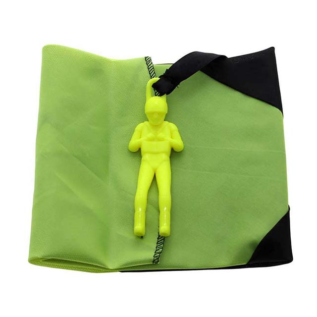 Fluorescent Green Tangle-Free Parachute Kite – Ultimate Hand Throwing Outdoor Toy for Kids