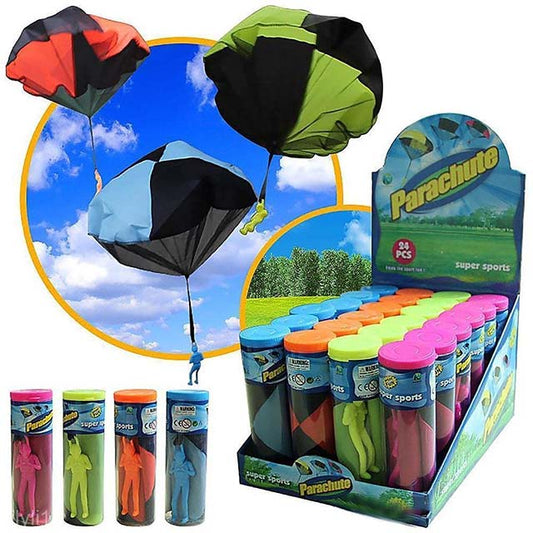 Fluorescent Green Tangle-Free Parachute Kite – Ultimate Hand Throwing Outdoor Toy for Kids