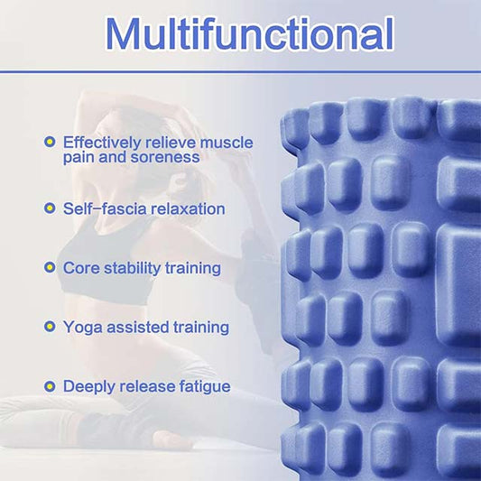 Foam Roller, Super Massage Foam Roller for Car Massage, Exercise Muscle Roller for Muscle Massage, Trigger Point Grid for Yoga