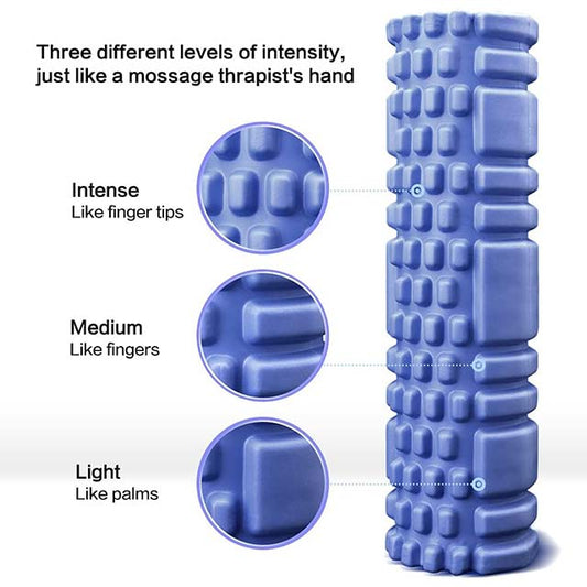 Foam Roller, Super Massage Foam Roller for Car Massage, Exercise Muscle Roller for Muscle Massage, Trigger Point Grid for Yoga