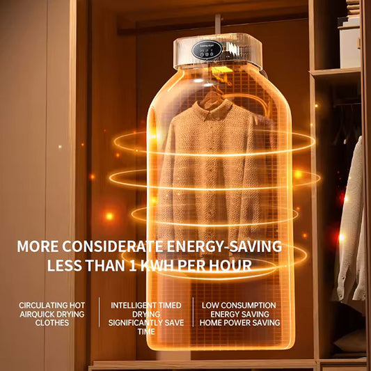 Foldable Clothes Dryer – Intelligent Touch Screen Fast Drying with Dual Mode & Bacteriostasis, Portable Wardrobe Dryer