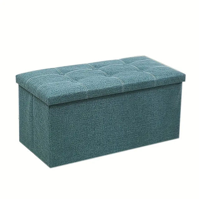 Foldable Linen Storage Stool – Multi-Purpose Chair Design Storage Box for Space-Saving Organization | Aesthetic Home Décor for Bedroom, Bathroom & Kitchen