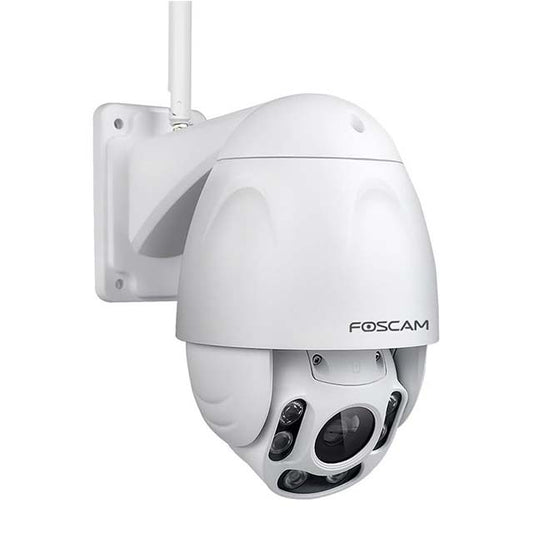 Foscam FI9928P Outdoor PTZ WiFi Security Camera – 1080P HD Wireless IP Cam with 4x Optical Zoom, Pan Tilt, Night Vision (Up to 196ft), IP66 Weatherproof, WDR &amp; Motion Alerts – White