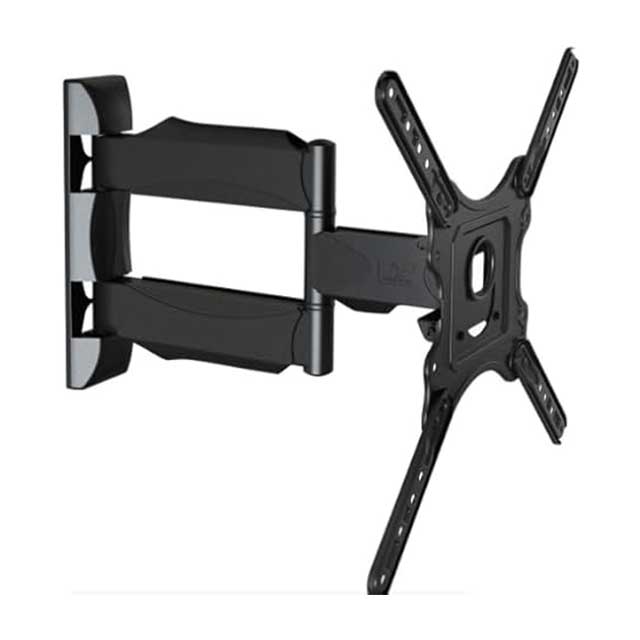 Full Motion TV Wall Mount Bracket for 32–55 Inch TVs – Articulating Swivel, Tilt, Level & Extension | Heavy-Duty Wall Mount Holds up to 110 lbs, Max VESA 400x400mm