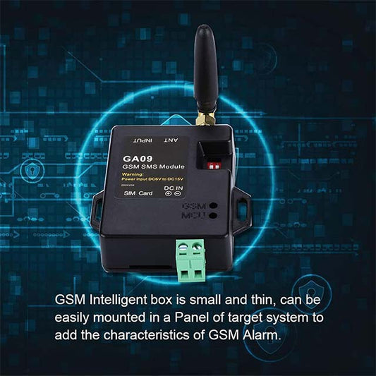 GA09 GSM Home Security Alarm System - Wireless SMS Alarm Module, V2.1 User Guide, Power Input for Outdoor Use