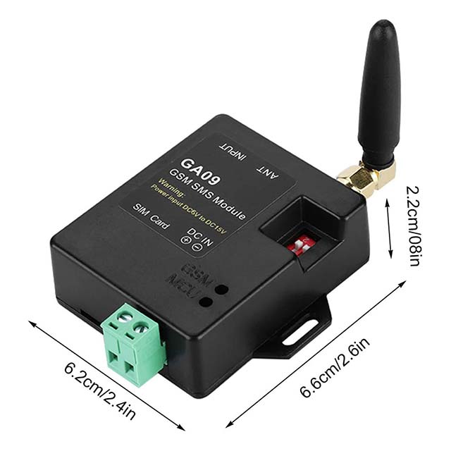 GA09 GSM Home Security Alarm System - Wireless SMS Alarm Module, V2.1 User Guide, Power Input for Outdoor Use