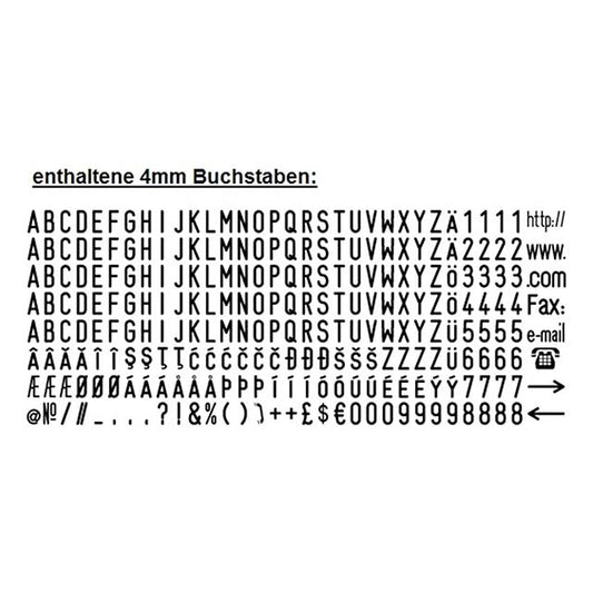 GENIE S-884 Eco Stamp Set - Self-Inking Stamp - 11378