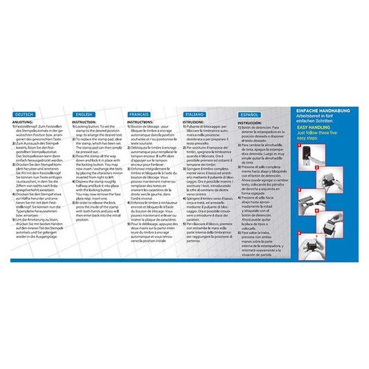 GENIE S-884 Eco Stamp Set - Self-Inking Stamp - 11378