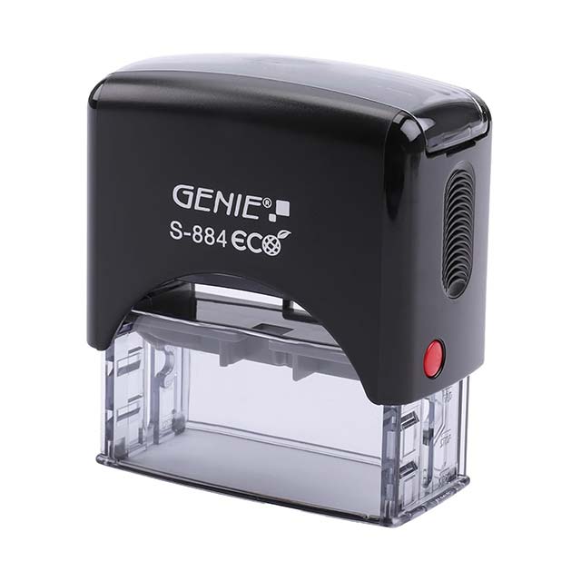 GENIE S-884 Eco Stamp Set - Self-Inking Stamp - 11378