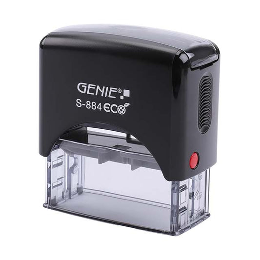 GENIE S-884 Eco Stamp Set - Self-Inking Stamp - 11378