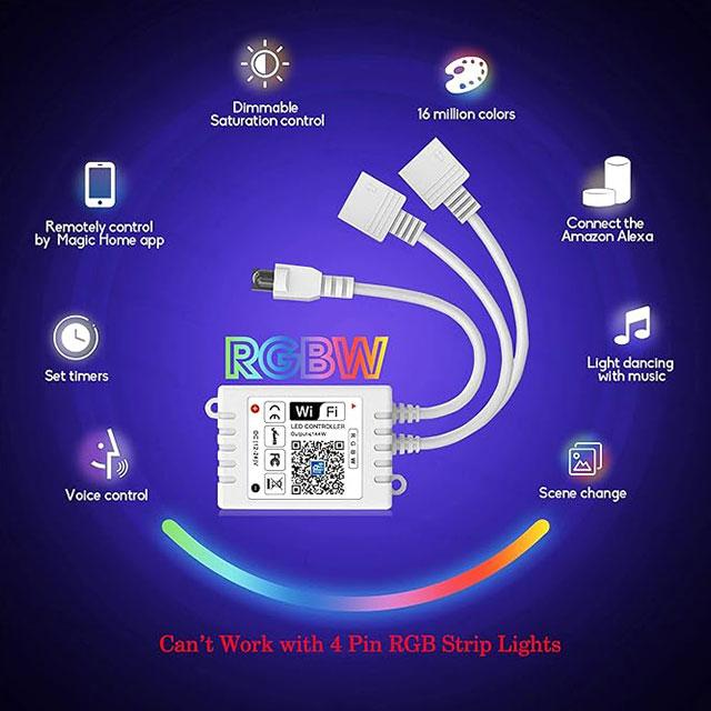 GIDEALED Smart WiFi RGBW LED Controller