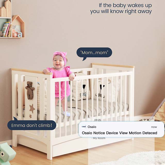 GNCC GC1Pro 3MP Indoor/Outdoor WiFi Security Camera – HD Night Vision, Two-Way Audio &amp; Sound Detection for Kids, Pets &amp; Seniors