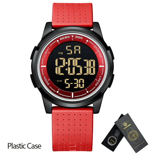 GOLDENHOUR montre num rique multifonction pour hommes mode Sport de plein air r veil Chrono 5bar 1 720x720