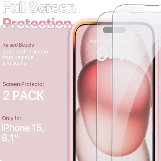 GOODVISH iPhone Silicone Case – Upgraded for Enhanced Camera Protection with 2 Free Screen Protectors &amp; Soft Anti-Scratch Microfiber Lining