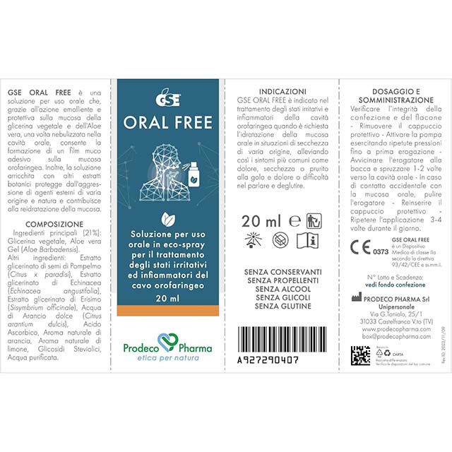 GSE Biotic+ Oral Free Spray – 20ml Natural Soluzione Orale for Enhanced Oral &amp; Gut Health