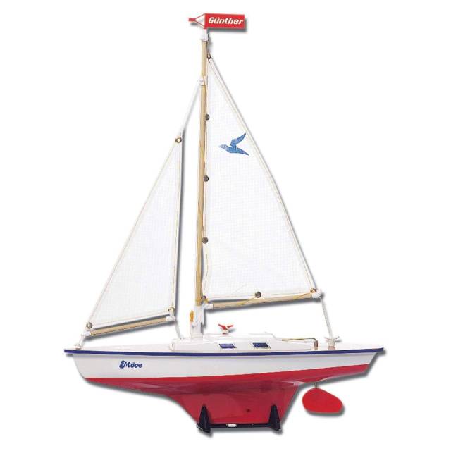 GUNTHER Move Sailing Boat | Adjustable Sails & Rudder | High-Quality & Seaworthy | 39cm Length | Perfect for Water Adventures