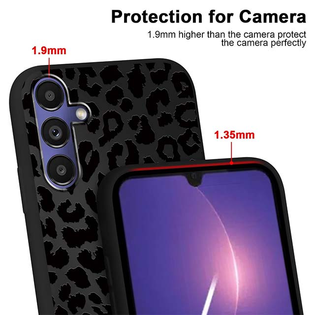 Gabb Phone 4 Pro 6.5" Cute Cheetah &amp; Leopard Print TPU Case – Aesthetic Slim Shockproof Protective Cover for Women &amp; Girls