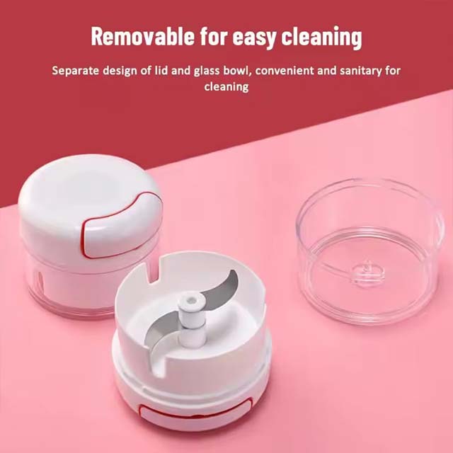 Mini Manual Food Chopper – Garlic, Vegetable & Meat Grinder for Nuts, Peppers & Onions