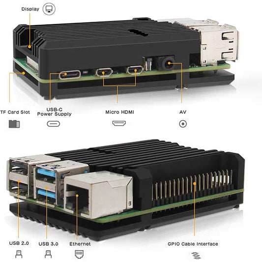 Geekworm Raspberry Pi 4 Armor Case