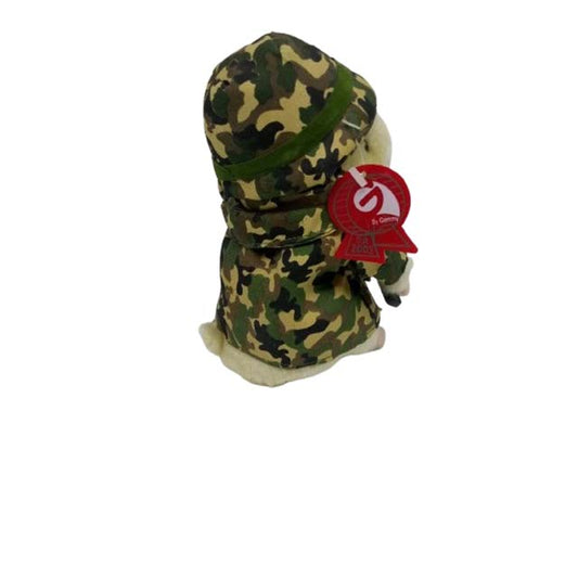 Gemmy 2003 Dancing Hamster Sgt. Scruffy Camouflage Singing Animated Toy Tested