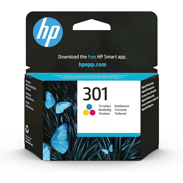 Genuine HP 301 Original Tri-Color Ink Cartridge – Single Pack for High-Quality HP Printing