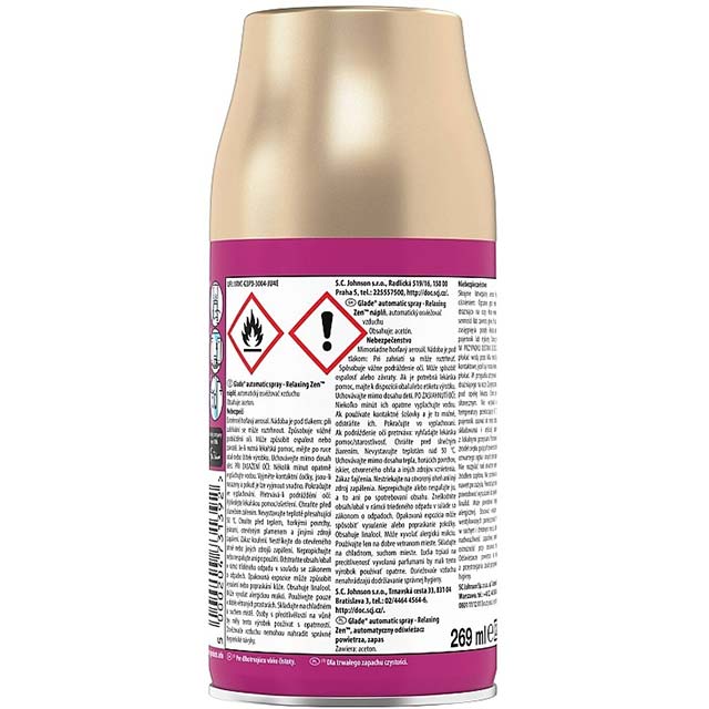 Glade Automatic Room Fragrance Refill Spray – Relaxing Zen (270ml)