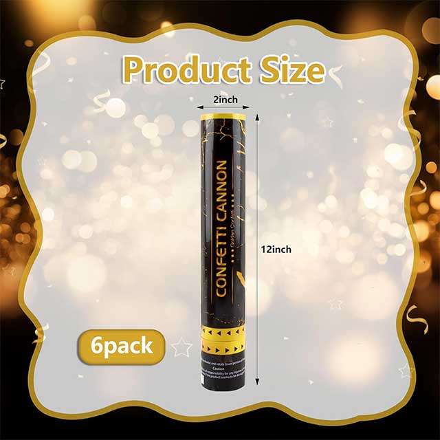 Gold Confetti Poppers