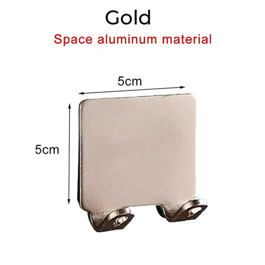 Bathroom Aluminum Razor Holder &amp; Shaver Shelf – Punch-Free Wall-Mounted Storage Hook for Men’s Shaving Accessories Organization