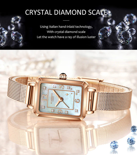 ساعة روز آند بي النسائية المصنوعة من الفولاذ المقاوم للصدأ (4014)