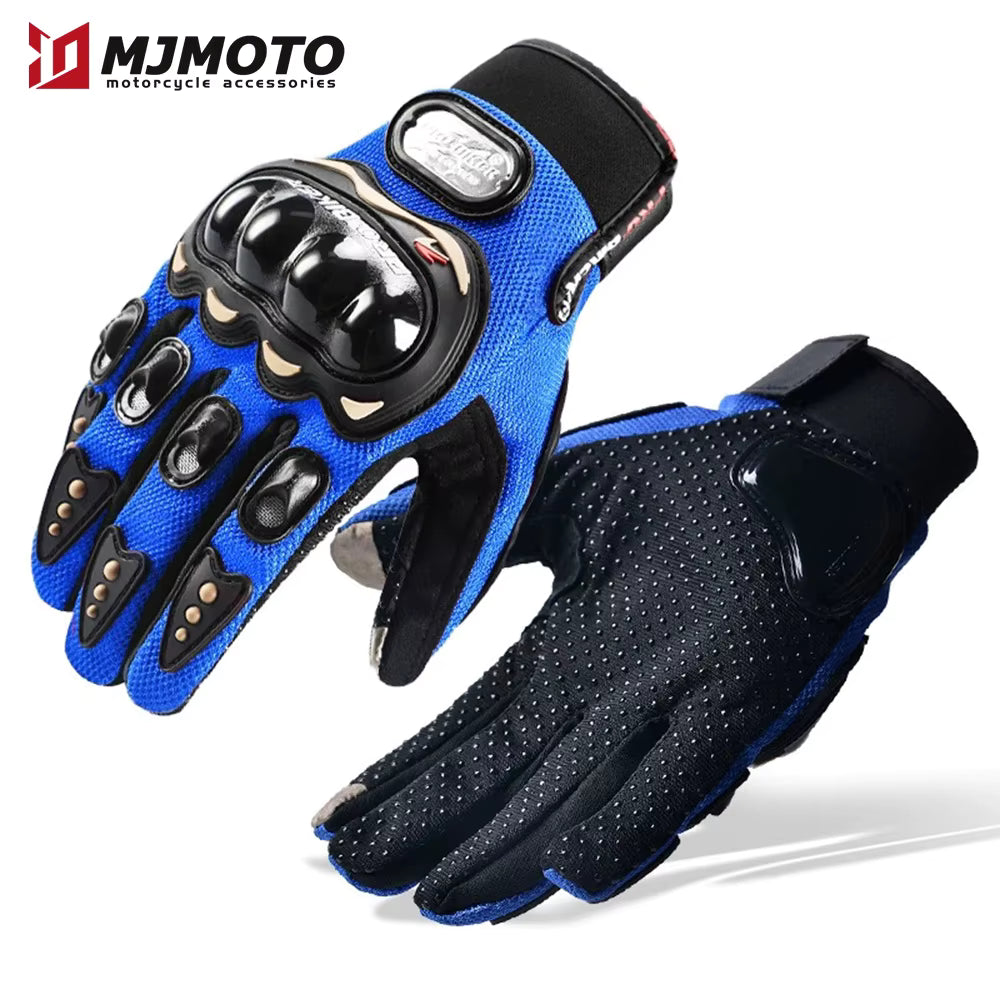 Gants de moto pour homme, tactiles, respirants, pour la course hivernale, protection pour la moto et le vélo.