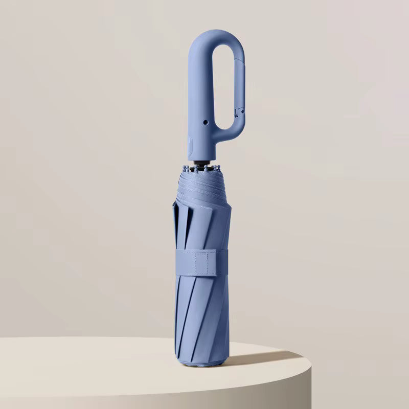 Extra Large Reinforced Wind-resistant Rain-resistant Dual-purpose UV-resistant Fully Automatic Ring-buckle Umbrella