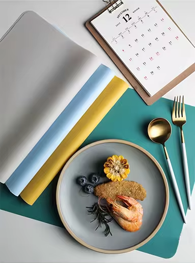 Oversized Food-Grade Silicone Placemat – 60x40cm / 40x30cm Waterproof Table Mat – Heat-Insulated & Anti-Slip Kitchen Counter Protector – Washable & Reusable