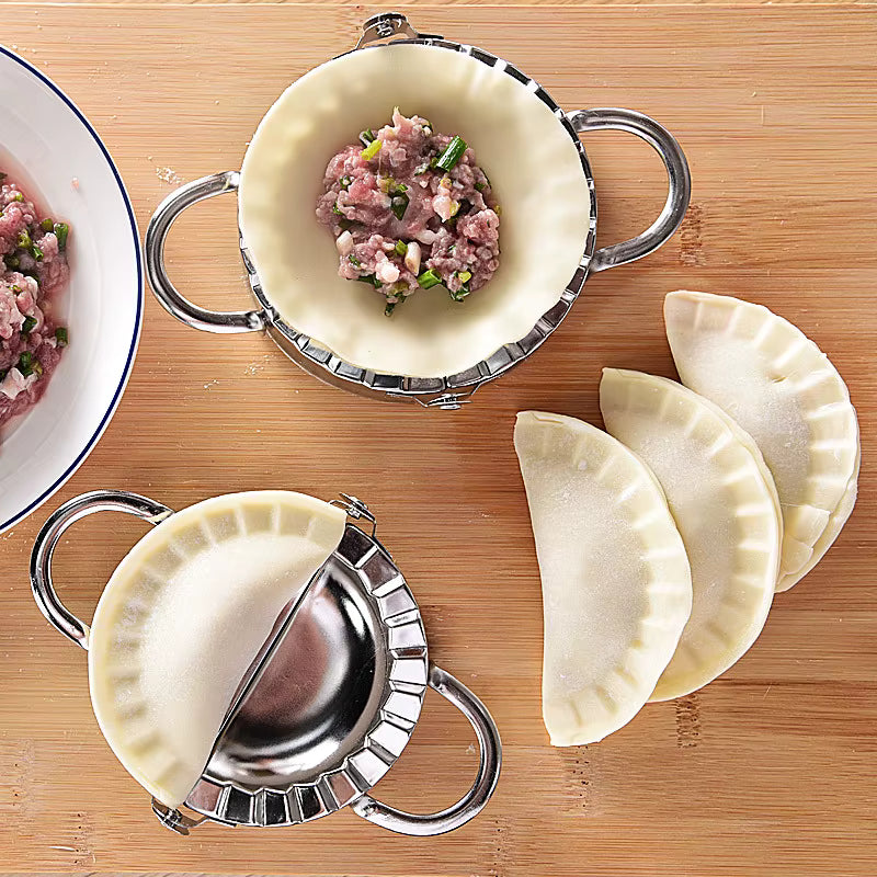 Stainless Steel Dumpling Maker & Press | Ravioli Skin Mold & Pie Making Tool | Professional Pastry Wrapper Cutter | Kitchen Accessories