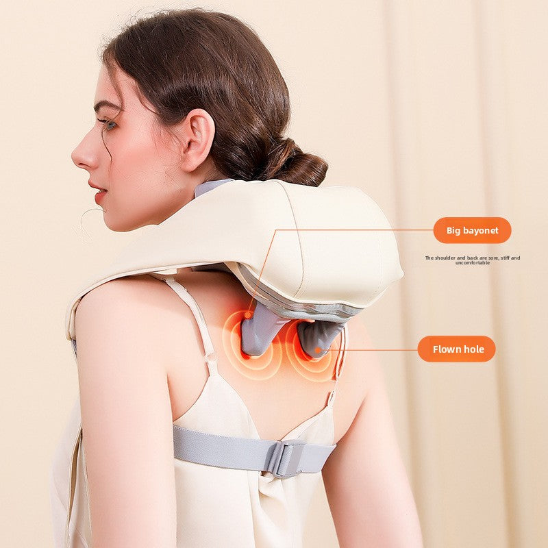 Hands-Free Neck and Shoulder Massager with Heat – Deep Tissue 4D Kneading Shiatsu Massage – Ergopedic Body Wrap for Parents & Seniors – Ideal Father’s Day, Mother’s Day, and Christmas Gift