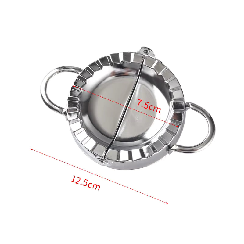 Stainless Steel Dumpling Maker & Press | Ravioli Skin Mold & Pie Making Tool | Professional Pastry Wrapper Cutter | Kitchen Accessories