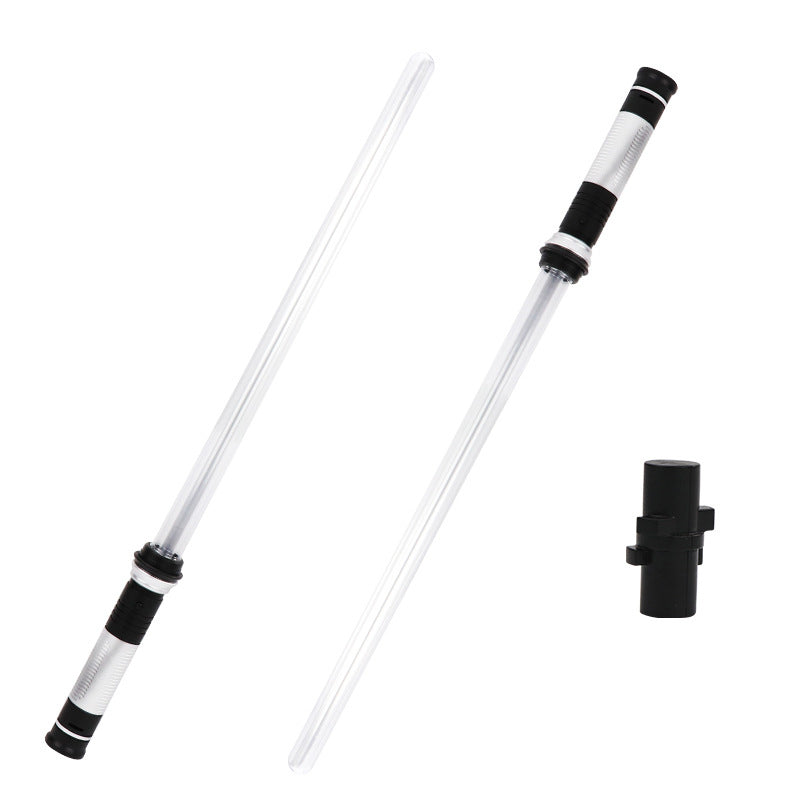 Telescopic LED Light-Up Sword Toy – 2-in-1 Motion-Activated 7-Color Flashing Extendable Laser Sword