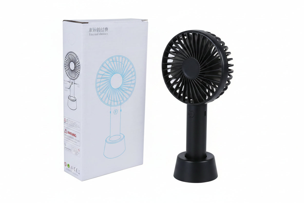 Mini Rechargeable Handheld Fan – Portable USB Desktop Cooling Fan for Kids, Office, Travel & Home Use