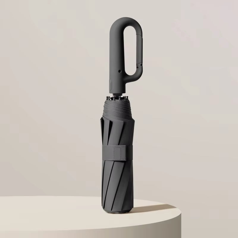 Extra Large Reinforced Wind-resistant Rain-resistant Dual-purpose UV-resistant Fully Automatic Ring-buckle Umbrella