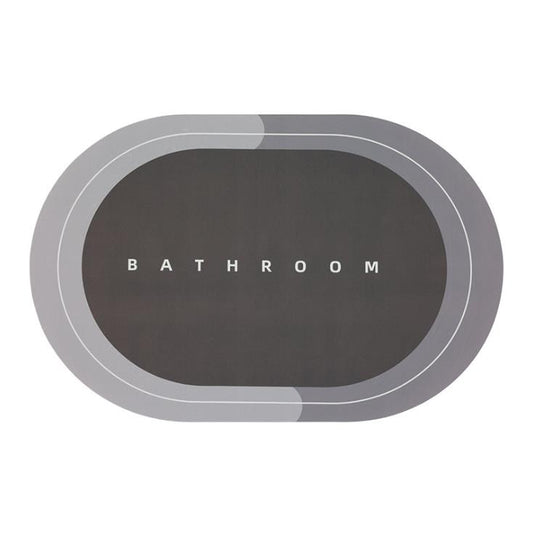 Diatomite Stone Bath Mat – Fast Drying Non-Slip Water Absorbent Bathroom Floor Mat