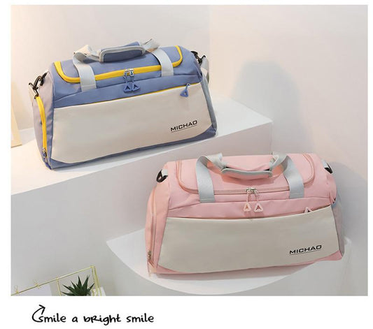 Vintage Foldable Large Duffle Colorful Bag