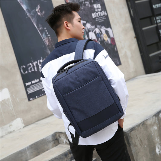 Plain Waterproof School Backpack (EGB008)