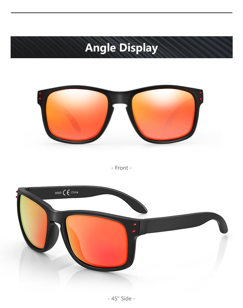 Monture de lunettes polarisées carrée classique pour hommes (620015S) 