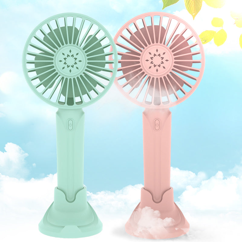 Portable Rechargeable Mini Fan with Phone Stand – USB Charging Pocket Air Cooler for Travel, Office & Outdoor Use