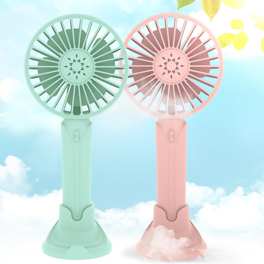 Portable Rechargeable Mini Fan with Phone Stand – USB Charging Pocket Air Cooler for Travel, Office & Outdoor Use