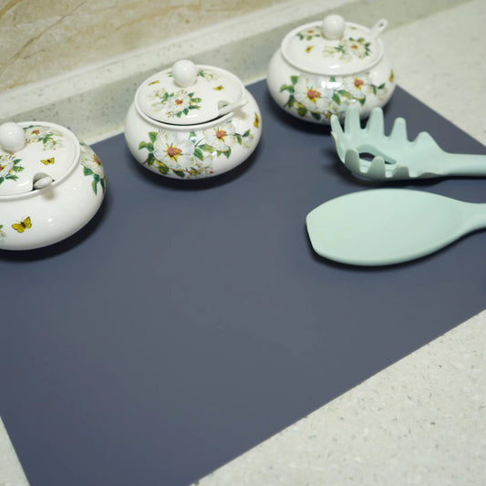Oversized Food-Grade Silicone Placemat – 60x40cm / 40x30cm Waterproof Table Mat – Heat-Insulated & Anti-Slip Kitchen Counter Protector – Washable & Reusable