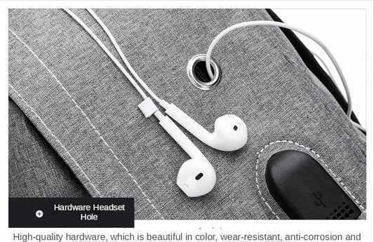 Sac à dos décontracté pour ordinateur portable avec port USB pour homme (EGB014)