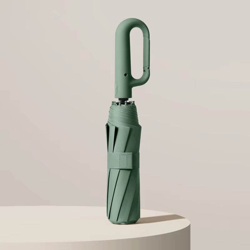 Extra Large Reinforced Wind-resistant Rain-resistant Dual-purpose UV-resistant Fully Automatic Ring-buckle Umbrella