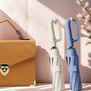 Extra Large Reinforced Wind-resistant Rain-resistant Dual-purpose UV-resistant Fully Automatic Ring-buckle Umbrella