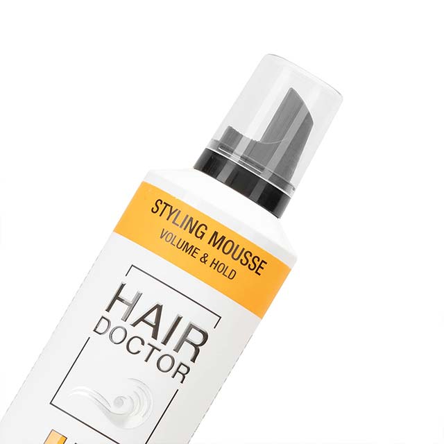 HAIR DOCTOR Extra Strong Styling Mousse 400 ml – Professional Volumizing &amp; Long-Lasting Hold Hair Styler