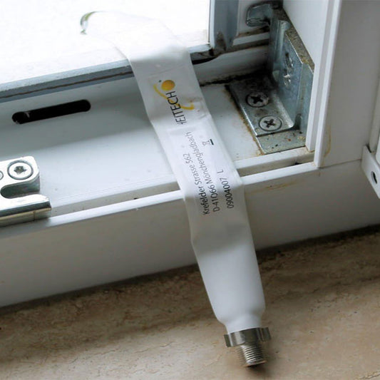 HEITECH Window Cable Grommets for Satellite Cable – No-Drill Outdoor Unit Connection Solution